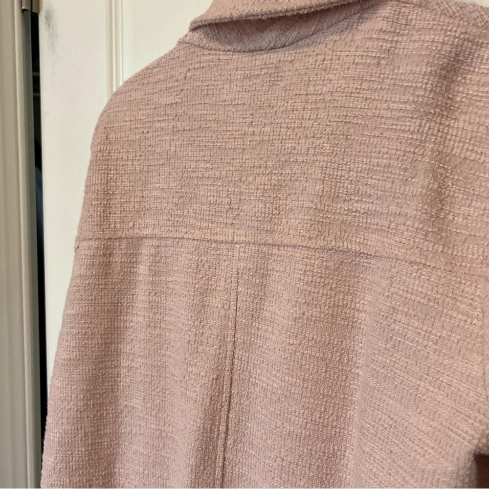 Steve Madden SLUB KNIT JACKET IN ROSE TAUPE size large